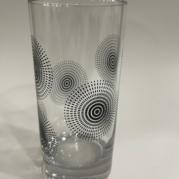 Set of 3 Libbey Royal Norfolk Starburst Atomic Glass Tumblers - 16 oz - Vintage - Picture 6 of 13